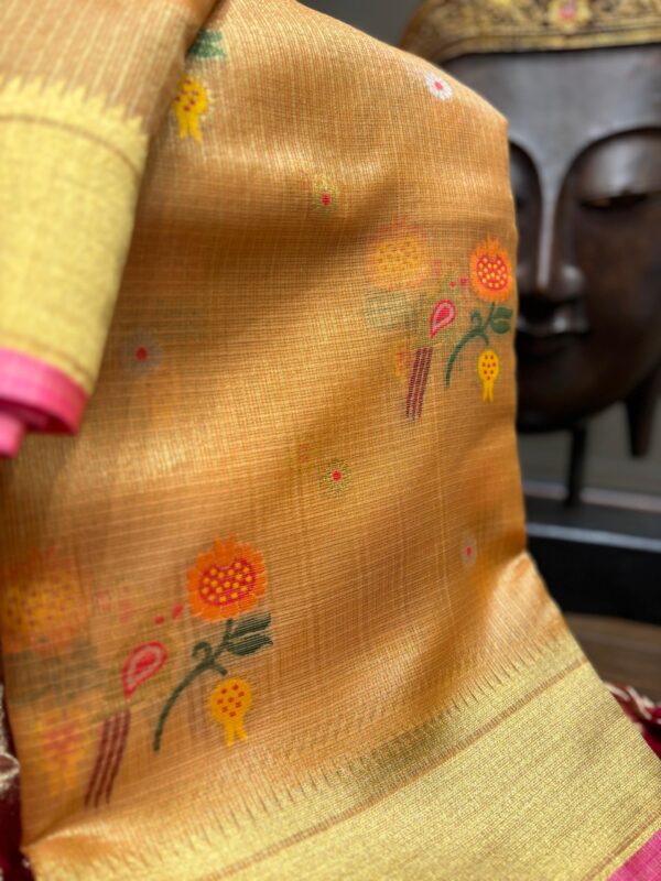 orange kota sarees